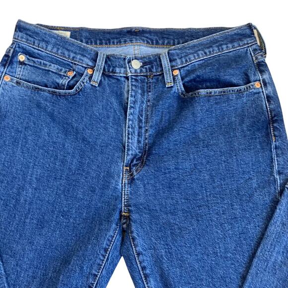 Levi’s Premium 514 Mens 34x32 Mid Wash Straight Leg Jeans Casual Classic - Picture 3 of 16